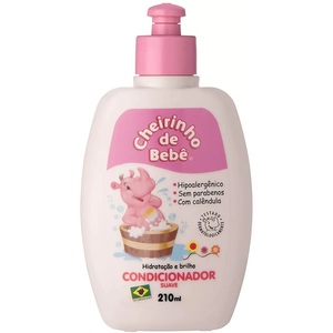  for children conditioner pink 210ml Brazil made Cheiricho de bebe shampoo suave