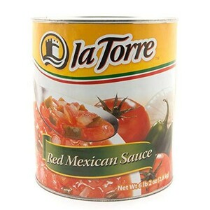 レッドトマトソース（レッドサルサ）缶詰 la Torre 2800g red mexican sauce salsa roja 2.8kg 缶詰　セット 非常食 保存食 長期保存