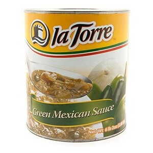 グリーントマトソース（グリーンサルサ）缶詰 la Torre 2800g green mexican sauce salsa verde 2.8kg セット　非常食 保存食 長期保存