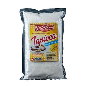 tapioka mixed flour ( food for . made starch ) 500g Dellicious massa pronta para tapioca ARENA BUSINESS