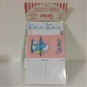  unused SMURF Smurf cassette tape index CASSETT INDEX