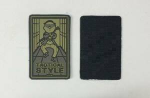 #.TACTICAL STYLE PVC PATCH -TAN色 サバゲー PATCH12/10BOX1