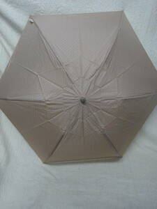 (せ-A1-764)　折り畳み傘 　ニナリッチ　ベージュ系　　雨傘　レディース　NINA RICCI　中古