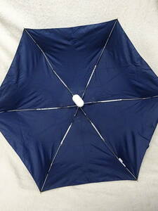 （せ-A1-767)　折り畳み傘 　ダブルピーシー　ミッフィー　紺色系　　雨傘　レディース　WPC　中古