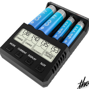 ハイテック AA/AAA Charger X4 Advanced Mini 充電器 ブラック 日本製 ラジコン ミニ四駆