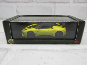 ミニカー　1/43　ロータス　2011 Lotus Evora GTE　イエロー　ディーラー正規品　モデルカー