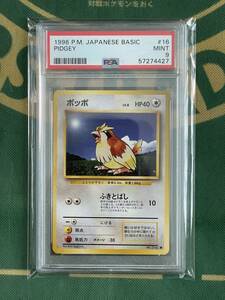 PSA9 ポッポ 旧裏面 ポケモンカード 第1弾拡張パック1996 鑑定品 ポケカ/Pokemon Cards 1996 POKEMON JAPANESE BASIC 16 PIDGEY