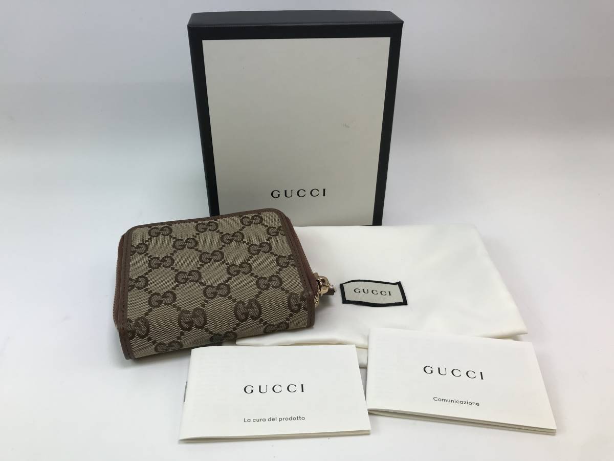 gucci GGキャンバス 折り財布の値段と価格推移は?|390件の売買情報を ...