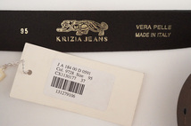 【送料無料】 【未使用品】 KRIZIA JEANS クリッツィア ジーンズ ヴィンテージ バックル ベルト ゴールド/ブロンズ サイズ95_画像4