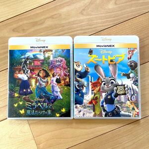ミラベルと魔法だらけの家 & ズートピア 本編ブルーレイ+純正ケース 2本セット MovieNEX 新品未再生 Blu-ray