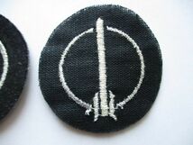 【送料無料・2枚セット】ドイツ軍 刺繍ワッペン記章/Bundeswehr独軍ミリタリーNAVY肩袖ミサイル部隊章Army①M28_画像6