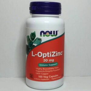 送料込み NOW L - オプティ ・ ジンク ( 高吸収タイプ 亜鉛 ) 30mg 100カプセル 新品 未開封 L-OptiZinc now Foods ナウ ナウフーズ