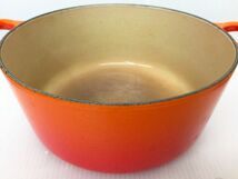 kys1183 LE CREUSET ルクルーゼ 両手鍋 22ｃｍ　　TK_画像10