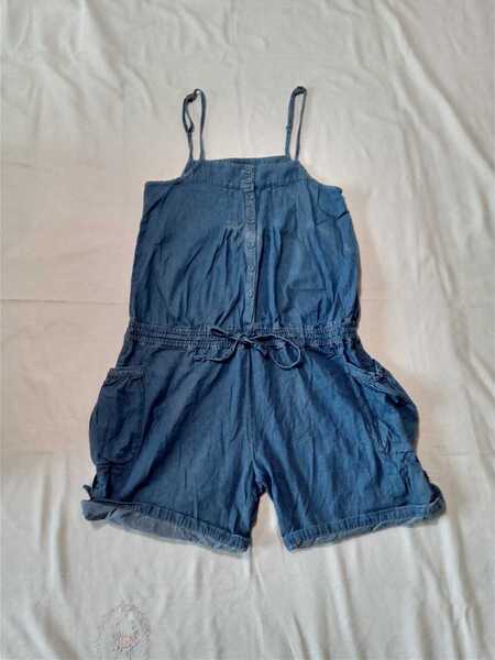 RETRO GIRL デニム ショートパンツ サロペット オーバーオール