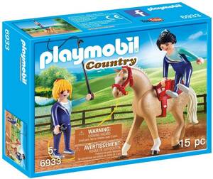 即決！新品 PLAYMOBIL プレイモービル 6933 馬とトレーニング