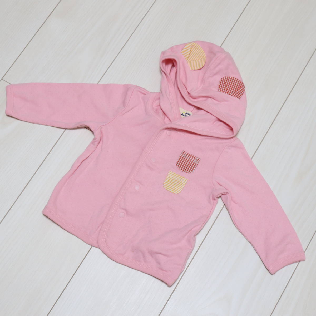 □baby ampersand ベビーアンパサンド 女の子用 長袖パーカ 70サ