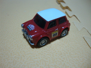 おまけのミニカー プルバック ミニクーパー ラリーぽい 赤