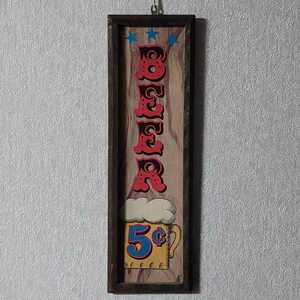 アンティーク ヴィンテージ レトロ パブミラー 風 BAR 酒 広告 アドバタイジング BEER　ビール　サインボード