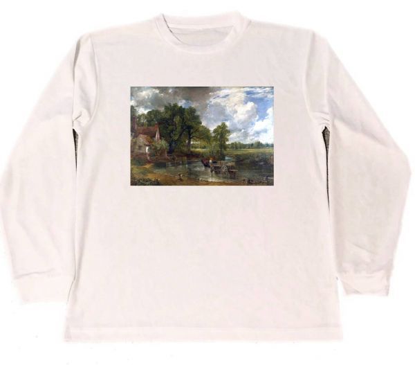 John Constable T-shirt sec chef-d 'œuvre peinture produits d'art foin Wagon à manches longues, T-shirts, Manche longue, Grande taille