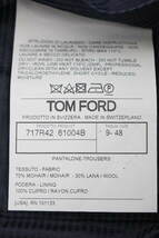 新品同様 トムフォード TOM FORD 本切羽 セットアップ スーツ ネイビー BASIC BASE E [48R] メンズ ジャケット パンツ 6537B561_画像7
