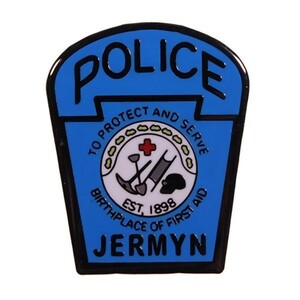 SI84 JERMYN POLICE ペンシルバニア州 ジェルマイン 警察署 ピンバッジ ピンズ バッジ USA アメリカ 米国 輸入雑貨