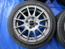 激安即決！美品 Tirado 14-5.5J 4H/100 ET42 + 引っ張り 165/55R14 中古4本！ek ルークス ムーブ ワゴンR ミラ セルボ等！T005424_画像5