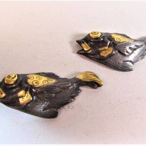 〇 目貫・刀装具・小道具・金工・魚図 (目貫2)