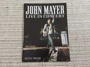 John Mayer LIVE IN CONCERT 2014年5月ジャパンツアーパンフレット 