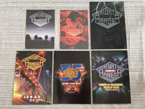 【6冊セット】Night Ranger 2007,08,11,14,17,19 ジャパンツアーパンフレット 状態良好保存,07&08年未開封商品