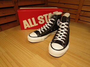 Y送料無料△421未使用品【converse コンバース】日本製 箱 タグ付 302680 キャンバス ALL STAR J Hi ダークブラウン SIZE US 8