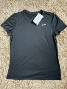  Nike футболка короткий рукав женский DRI-FIT нога Crew черный M