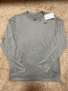ナイキ Nike Dri-FIT メンズ ロングスリーブ Tシャツ グレーL