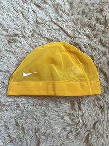 NIKE ナイキ スイムメッシュキャップ　M イエロー