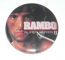 シルヴェスター・スタローン『ランボー/怒りの脱出』RAMBO Ⅱ 缶バッジ_画像1