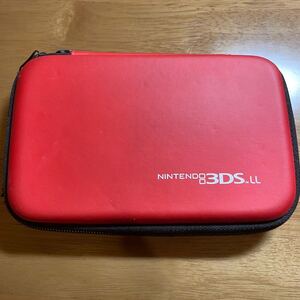 3DSLL用ケース レッド 3ds カセット収納可