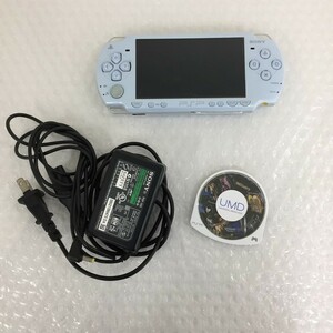 【A1709175】PSP・ソフト 2点おまとめ PSP-2000 フェリシアブルー/モンスターハンターポータブル3