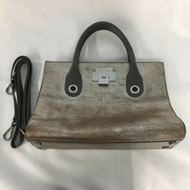 【1625645】JIMMY CHOO　ジミー チュウ　ブロンズカラー　バッグ　ハンドバッグ　ショルダー紐付き_画像1