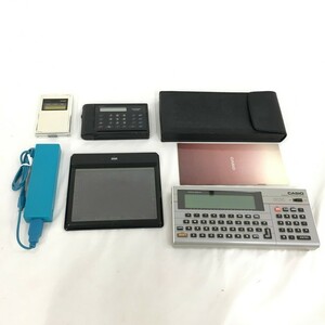 [A1656954]CASIO pocket computer -/SANYO clock attaching calculator other . summarize electrification not yet verification 