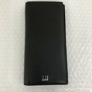 【1643642】dunhill 長財布 黒 箱付き
