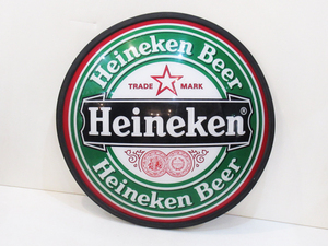 Z610 ハイネケン 径50cm サークル オブジェ 置物 レトロ 雑貨 インテリア 看板 コレクション 飾り Heineken
