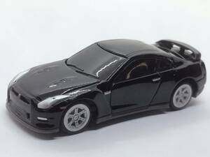 けC1★トミカより小さめサイズ ミニカー 日産 ニッサン GT-R 6代目 R35 ブラック 黒 全長約60mm A