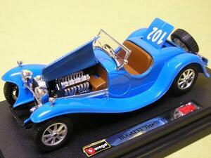 TB# BBurago 1/24 Bugatti type 55(1932) blue blue 
