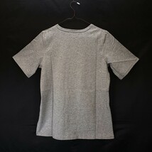 ap2866 △ 新品 ▲ Tシャツ L グレー 夏 トップス プルオーバー 綿100％ ラウンドネック 男女兼用 吸湿 通気性 伸縮性 薄手 お洒落 半袖_画像2