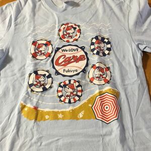 連休セール　カープ　Tシャツ タオル　２点セット　デパート　限定品　水色　夏