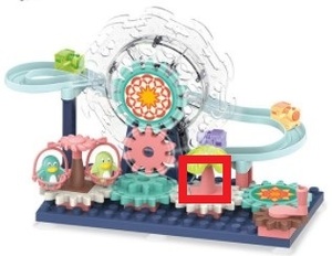 【B品】 ビルディングブロック ブロック おもちゃ 知育玩具 ペンギン 滑り台 階段 男の子 女の子 3歳 4歳 誕生日 プレゼント (t-0128-01)