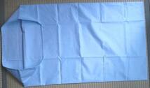 まくらカバー ２枚組６０サテン生地 無地 ブルー 綿 １００％ 日本製 枕カバー 約 ５０cmX９０cm 封筒式 送料無料 ピロケース ２P_画像3