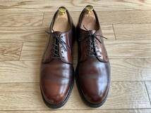 allen edmonds cordovan plain toe 8.5D 2004年製 made in usa アレンエドモンズ コードヴァン プレーントゥ 茶 26.5cm_画像2