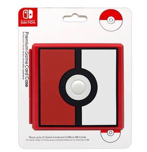 Switch ゲームカードケース ソフト12枚 収納 薄型 防塵 赤い