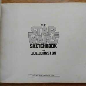 THE STAR WARS Sketchbook JOE JOHNSTON 1977年初版ジョージョンストン スターウォーズ 生頼範義 シドミード ドローイング集96ページ洋書の画像3