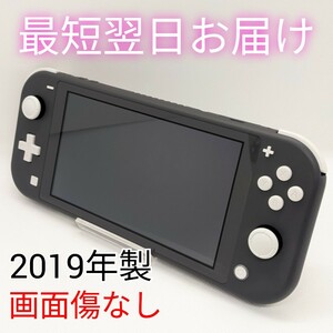【中古】Nintendo Switch Lite グレー 本体のみ スイッチライト 画面傷なし 最短翌日お届け